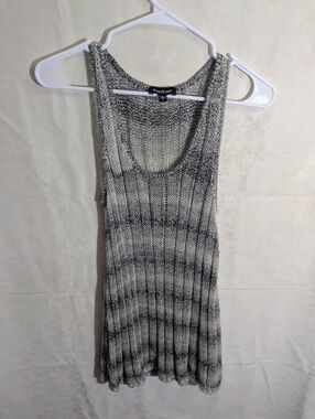 Bebe Grunge Grey Knit Dress/Top